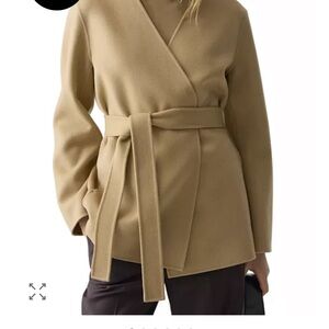Women's Belted Jacket New Camel